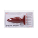 Tantus Ringo Anal Plug Crimson packaging featuring a sleek, crimson silicone design for a satisfying experience.