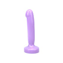 Tantus Starter Silicone Dildo Lavender, elegant and smooth first penetrative toy for gentle exploration.