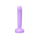 Tantus Starter Silicone Dildo Lavender, a smooth 1 inch diameter toy for gentle explorative play.