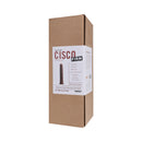 Tantus Cisco 10.75 Inch Firm Silicone Dildo Garnet packaging with product details and dimensions.
