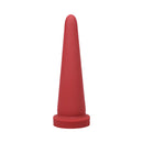 Tantus Cone Small Silicone Dildo Ruby designed for progressive stretching and a satisfying experience.