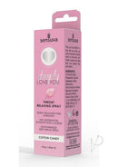 Deeply Love You Throat Relaxing Spray Cotton Candy 1 Oz packaging with pink design and cotton candy flavor information.