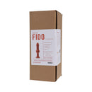 Tantus Fido Knotted Silicone Anal Dildo Ruby packaging showing details and specifications.