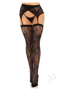 Rachel Thigh High Cross Garter Os Blk-2