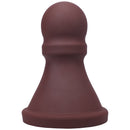 Tantus The Pawn Firm Silicone Dildo Garnet, sculpted silicone toy for full sensations, ideal for experienced users.