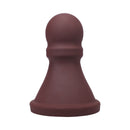 Tantus The Pawn Firm Silicone Dildo Garnet, a sculpted silicone toy with a tapered profile for deep sensation.
