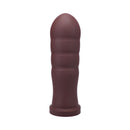 Tantus Meat Wave Firm Anal Plug Garnet in a rich garnet color, designed for experienced users with substantial weight and size.