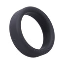 Tantus Super Soft Silicone C-Ring Onyx, wide comfortable cock ring, pliable silicone for easy use.