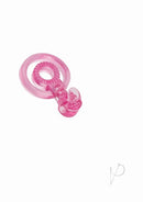 Bodywand Silicone Duo Cock Ring with Clit Tickler Pink for enhanced intimacy and sensations.