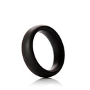 Tantus Beginner C-Ring 2 Inch Onyx lightweight black silicone cock ring for beginner constriction play.