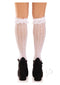 Sweetheart Knit Knee High Ruffle Os Wht-2