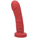 Tantus Grind Silicone Dildo True Blood Red with realistic shape and defined head for intense sensations