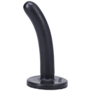 Tantus Silk Small Silicone Dildo Onyx, a petite black silicone dildo designed for beginners.