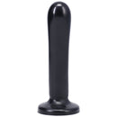 Tantus Silk Large Silicone Dildo Onyx - sleek, beginner-friendly design for comfortable penetration exploration.