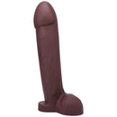 Tantus Hoss 11 Inch Firm Realistic Dildo Garnet displayed in a rich garnet finish, showcasing its substantial design.