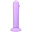 Tantus Vamp 7 Inch Silicone Dildo Lavender showcasing its realistic design and smooth finish.