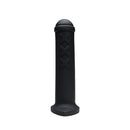 Tantus Amsterdam Junior Dildo Onyx with smooth black silicone design and rounded cap.