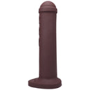 Tantus Amsterdam Firm Dildo Garnet, super-sized silicone dildo with rounded cap and sleek design.