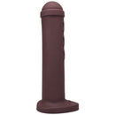Tantus Amsterdam Firm Dildo Garnet showcasing its sleek silicone design and rounded cap.
