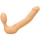 Tantus Real Strapless Vibrating Strap-on Dildo Honey in realistic design for intimate experiences without straps.