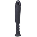 Tantus Anaconda Ergonomic Handle Dildo Onyx with sculpted grip and realistic design.