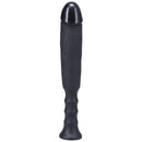 Tantus Anaconda Ergonomic Handle Dildo Onyx showing its sleek black design and ergonomic grip for optimal control.