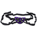 Adjustable velvet harness for Tantus Sport Vibrating Dildo Kit Amethyst strap-on set