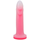 Tantus Flurry O2 Dual Density G-spot Dildo Rose Quartz designed for G-spot stimulation.