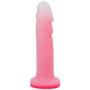Tantus Flurry O2 Dual Density G-spot Dildo Rose Quartz in pink, designed for G-spot stimulation and versatile use.