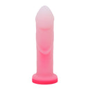 Tantus Cush O2 Dual Density G-spot Dildo Rose Quartz with a soft pink gradient design.