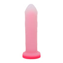 Tantus Cush O2 Dual Density G-spot Dildo Rose Quartz, designed for internal pleasure with lifelike feel and G-spot stimulation.