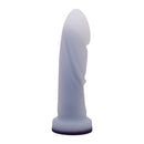 Tantus Cush O2 Dual Density G-spot Dildo Twilight in soft light purple with graceful curves for G-spot stimulation.