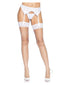 Fence Net Stocking Lace Top Os Wht-0