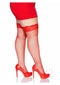 Spandex Indust Thigh High Stay 1x-2x Red-1