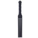 Tantus Tawse It Dildo Paddle Whip Overboard Black with textured handle for dual use.