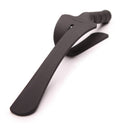 Tantus Trip 2 Tawse Dildo Paddle Whip Black features a sculpted handle and dual broad tongues for intense sensation.