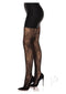 Garden Rose Lace Tights Os Blk-1