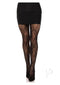 Garden Rose Lace Tights Os Blk-3