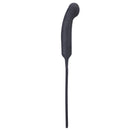 Tantus Plunge Silicone Paddle Dildo Onyx with a sleek design featuring a paddle and bulbous insertable head.