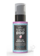 HandiPop Edible Massage Gel Cotton Candy 2 Oz in a bottle for enhanced sensual experiences.
