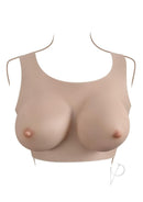 Gender X Breast Plate Silicone D Cup Vanilla for realistic and confident gender expression and cosplay performances.