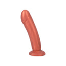 Tantus Vamp Super Soft Dildo Copper with realistic design and copper tone for G-spot and prostate stimulation.