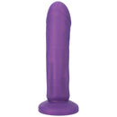 Tantus Vamp Super Soft Dildo Amethyst in rich purple silicone with a realistic shape and defined head.