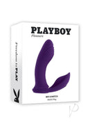 Playboy Mix and Match Silicone Dual Vibrator Purple in packaging, showcasing versatile dual vibrating toy.
