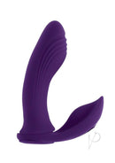 Playboy Mix and Match Silicone Dual Vibrator Purple, a versatile dual vibrator for partner play and solo exploration.