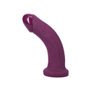 Tantus Adam Super Soft Semi-realistic Dildo Currant with natural curve and secure base for G-spot or P-spot stimulation.
