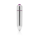 Tantus Vibrating Progressive Beads Anal Plug Onyx showcasing a sleek, modern design with a glossy silver finish.