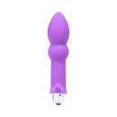 Tantus Perfect Plug Plus Vibrating Anal Plug Lilac in smooth velvety silicone with removable bullet.