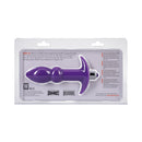 Tantus Perfect Plug Plus Vibrating Anal Plug Lilac packaging showcasing the product features and instructions.