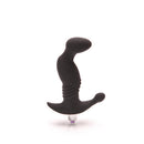 Tantus Prostate Play Vibrating Prostate Massager Onyx showcasing its ergonomic design and bulbous tip for p-spot stimulation.